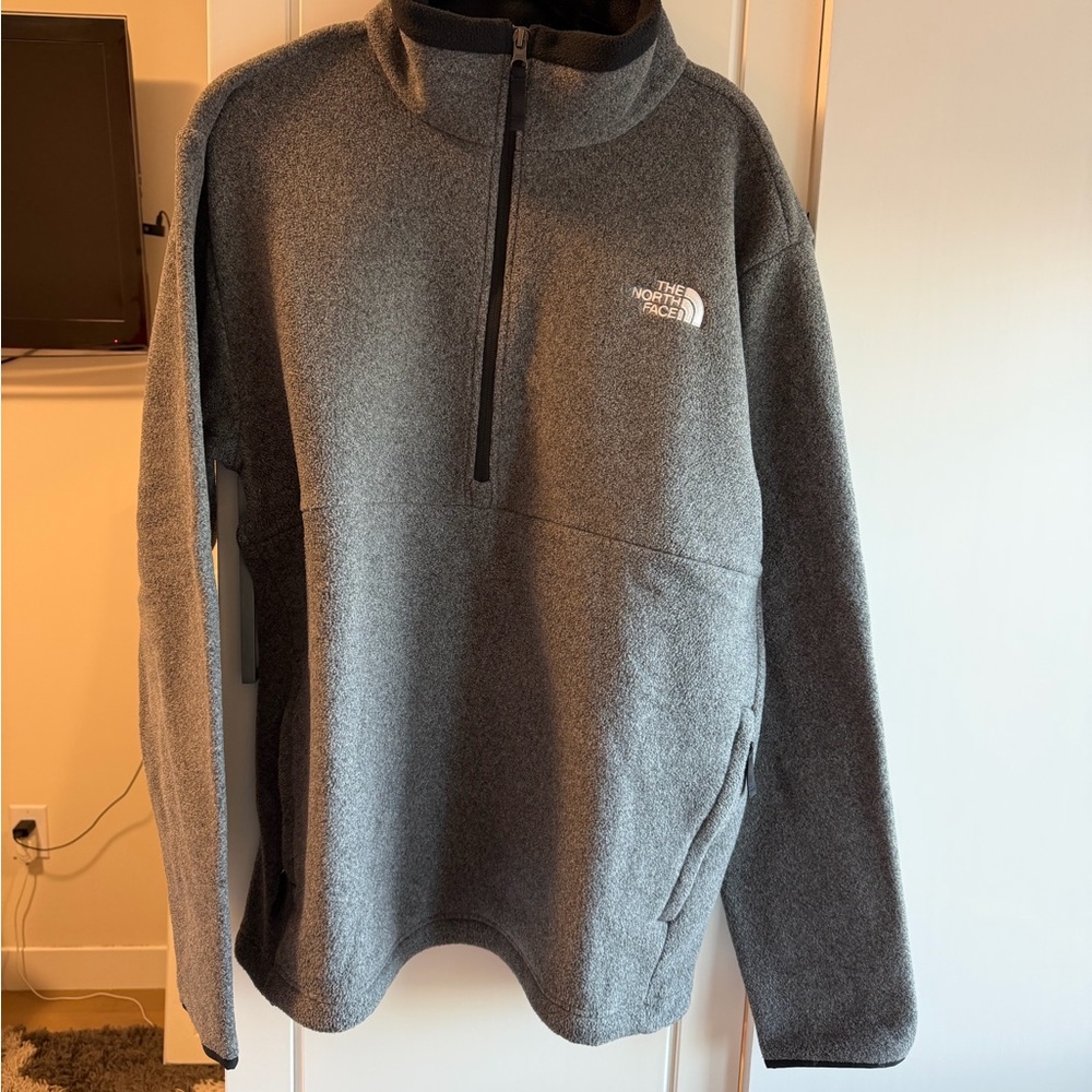 The North Face Men's Zip-Up Gray Sweater
